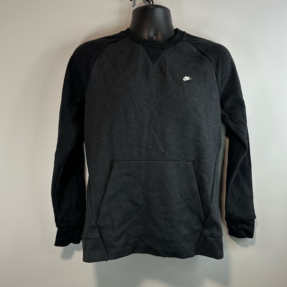 NIKE Kangaroo Pocket Crewneck Sweater Grey - M